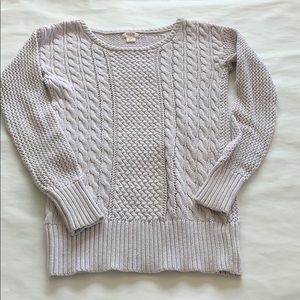 Cable knit sweater